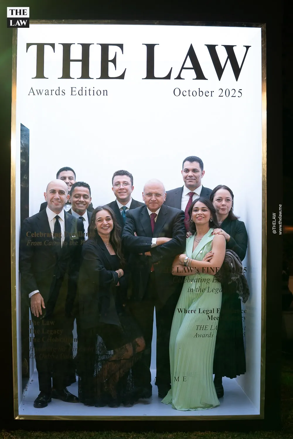 Magazine cover photo, THE LAW's Finest Awards Night